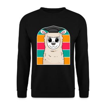 Promotion Doktorarbeit Doktortitel - Unisex Pullover - Schwarz - Vorne - Alina (178cm) & Michal (187cm)