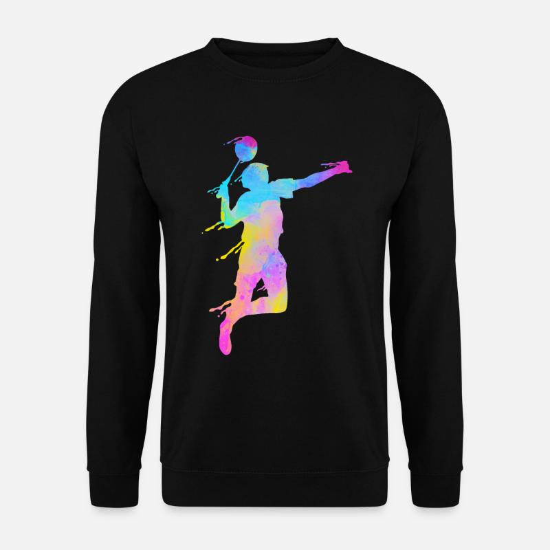 Badminton Fan Squash Trainer Verein Frauen - Unisex Pullover - Schwarz