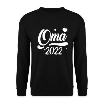 Oma 2022 - Unisex Pullover - Schwarz - Vorne - Alina (178cm) & Michal (187cm)