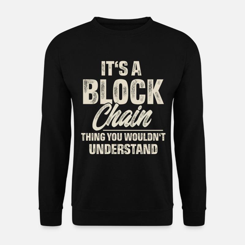 Crypto Blockchain - Unisex Sweatshirt - black