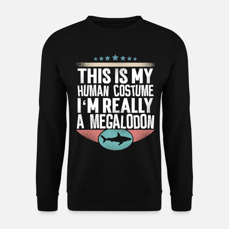 Requin géant mégalodon - Sweat-shirt Unisexe - noir