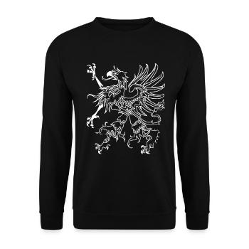 Vorpommern Greif - Unisex Pullover - Schwarz - Vorne - Alina (178cm) & Michal (187cm)