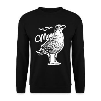 Seagull Moin Seagulls - Unisex Sweatshirt - black - Front - Alina (178cm) & Michal (187cm)