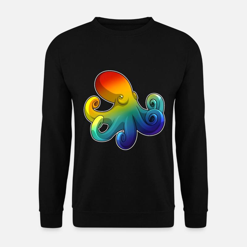 Octopus Rainbow - Unisex Sweatshirt - black