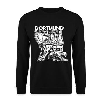 Dortmunder Zeche - Dortmund - Ruhrpott - Unisex Pullover - Schwarz - Vorne - Alina (178cm) & Michal (187cm)