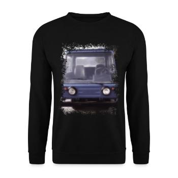 Multivoiture M25 - Sweat-shirt Unisexe - noir - Devant - Alina (178cm) & Michal (187cm)
