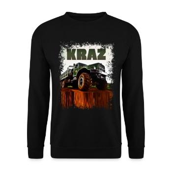 Kraz Truck GDR Rétro - Sweat-shirt Unisexe - noir - Devant - Alina (178cm) & Michal (187cm)