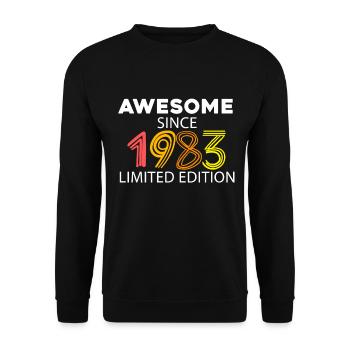 Fantastic since 1983 - born in 1983 - Unisex Sweatshirt - black - Front - Alina (178cm) & Michal (187cm)