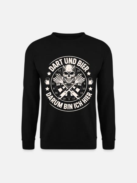 Dart Und Bier - Unisex Pullover - Schwarz