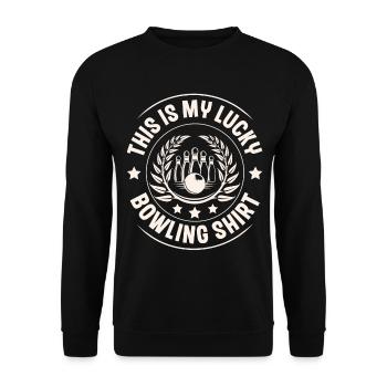 Bowling - Unisex Pullover - Schwarz - Vorne - Alina (178cm) & Michal (187cm)