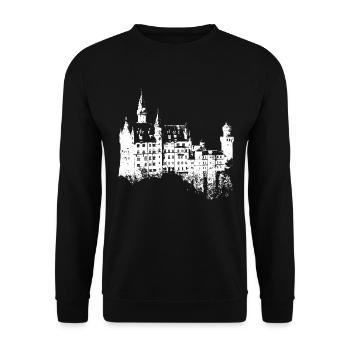 Neuschwanstein Germany Bavaria I Love Germany - Unisex Sweatshirt - black - Front - Alina (178cm) & Michal (187cm)