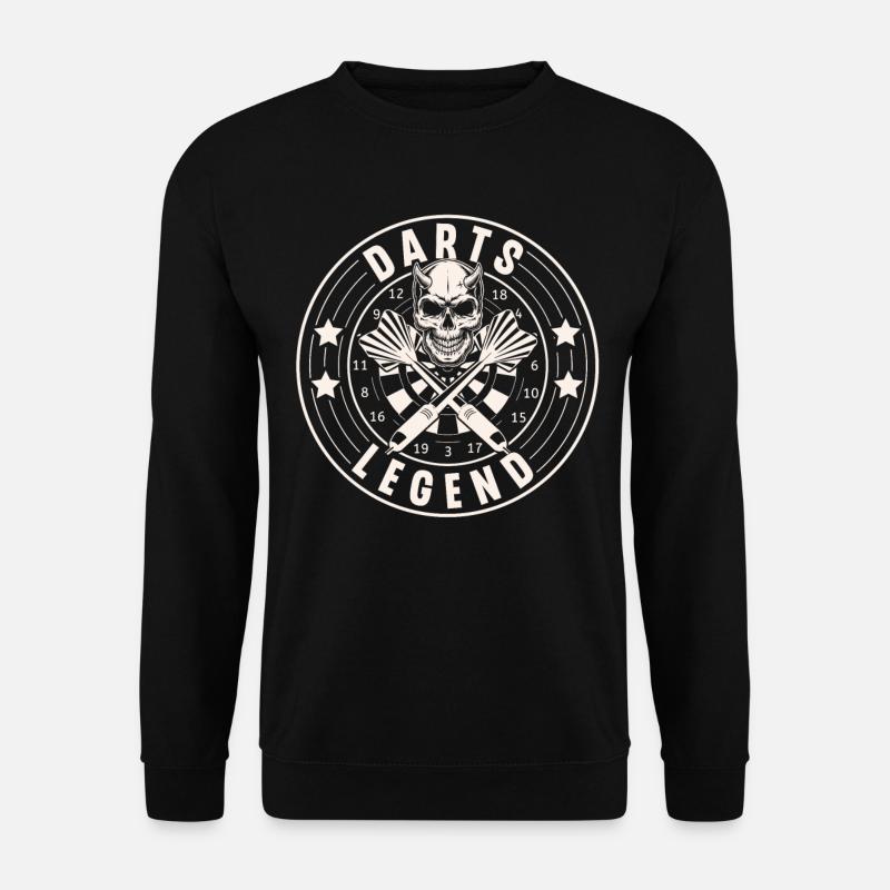 Darts Dart Darten Dartspieler - Unisex Pullover - Schwarz