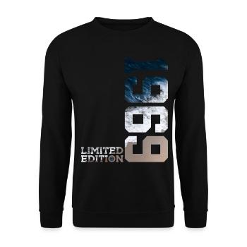 57E ANNIVERSAIRE ÉDITION LIMITÉE 1969 - Sweat-shirt Unisexe - noir - Devant - Alina (178cm) & Michal (187cm)