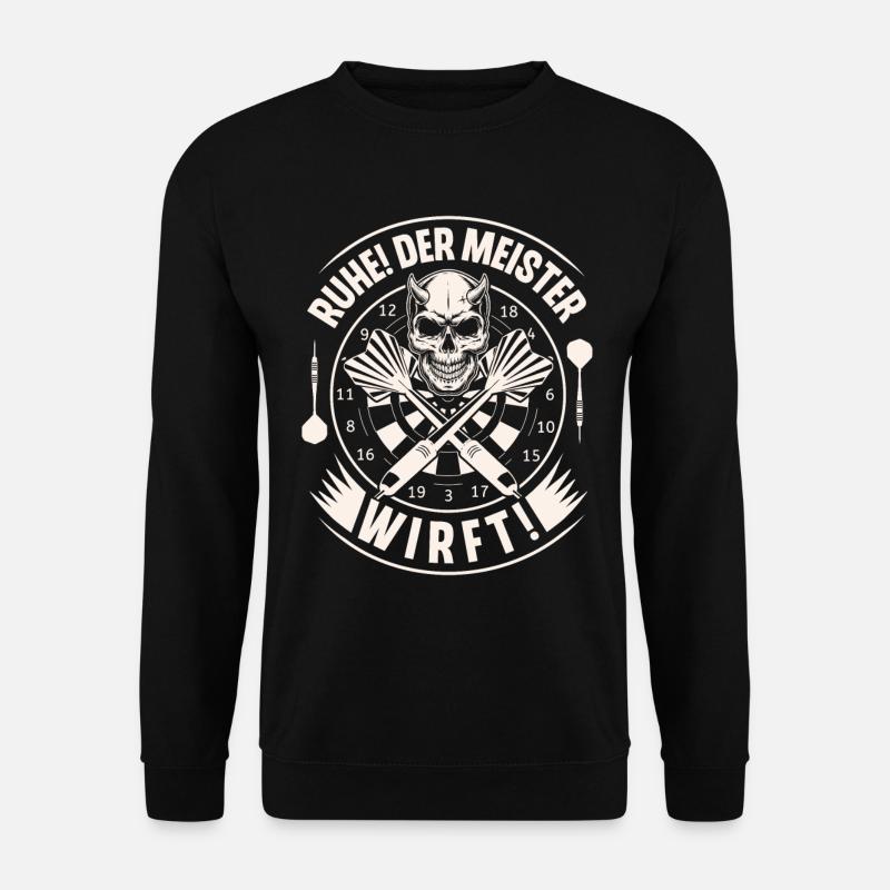 Dart Darten Darts - Unisex Pullover - Schwarz