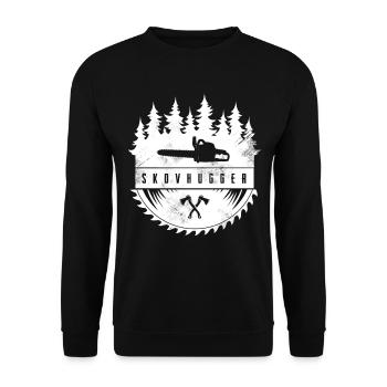 Lumberjack - Unisex Sweatshirt - black - Front - Alina (178cm) & Michal (187cm)