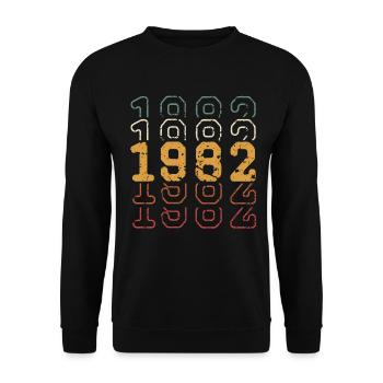 1982 - Unisex Sweatshirt - black - Front - Alina (178cm) & Michal (187cm)