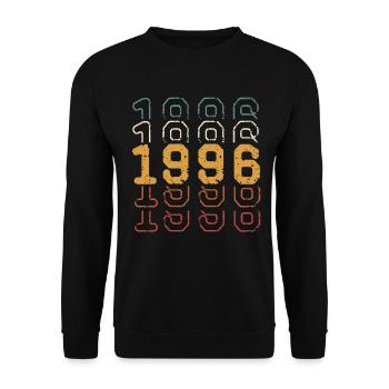 1996 - Unisex Sweatshirt - black - Front - Alina (178cm) & Michal (187cm)