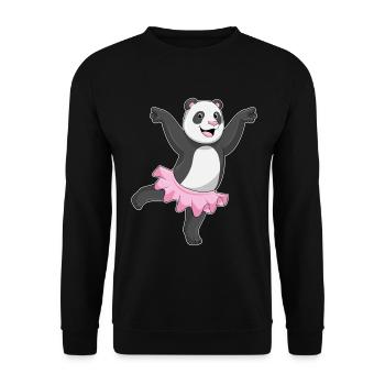 Danse ballerine panda - Sweat-shirt Unisexe - noir - Devant - Alina (178cm) & Michal (187cm)