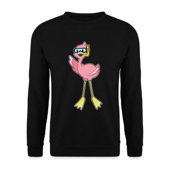 Plongée en snorkeling Flamingo Diver - Sweat-shirt Unisexe - noir - Devant - Alina (178cm) & Michal (187cm)