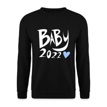 Baby 2022 - Geburt Schwanger 2022 - Unisex Pullover - Schwarz - Vorne - Alina (178cm) & Michal (187cm)