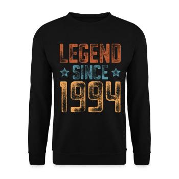 1994 Geboren Geburtsjahr Geburtstag - Unisex Pullover - Schwarz - Vorne - Alina (178cm) & Michal (187cm)