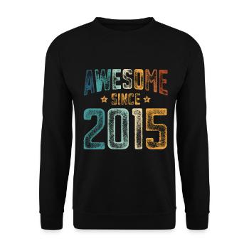 2015 Naissance Année de naissance - Sweat-shirt Unisexe - noir - Devant - Alina (178cm) & Michal (187cm)
