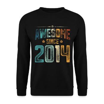 2014 Naissance Année de naissance - Sweat-shirt Unisexe - noir - Devant - Alina (178cm) & Michal (187cm)