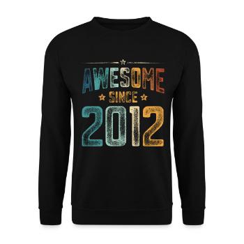 2012 Naissance Année de naissance - Sweat-shirt Unisexe - noir - Devant - Alina (178cm) & Michal (187cm)