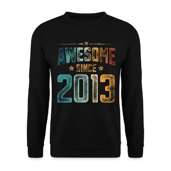 2013 Naissance Année de naissance - Sweat-shirt Unisexe - noir - Devant - Alina (178cm) & Michal (187cm)