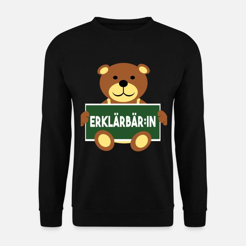 Erklärbär Erklärbär:in - Unisex Pullover - Schwarz