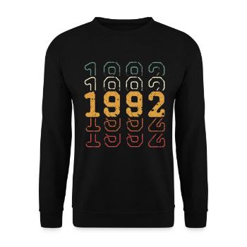 1992 - Unisex Sweatshirt - black - Front - Alina (178cm) & Michal (187cm)