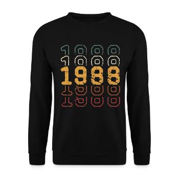 1988 - Unisex Sweatshirt - black - Front - Alina (178cm) & Michal (187cm)