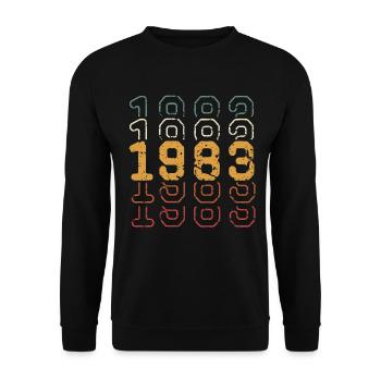 1983 - Unisex Sweatshirt - black - Front - Alina (178cm) & Michal (187cm)