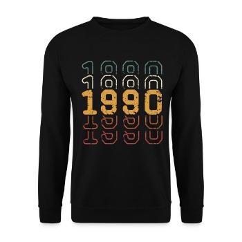 1990 - Unisex Sweatshirt - black - Front - Alina (178cm) & Michal (187cm)