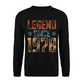 1978 Geboren Geburtsjahr Geburtstag - Unisex Pullover - Schwarz - Vorne - Alina (178cm) & Michal (187cm)