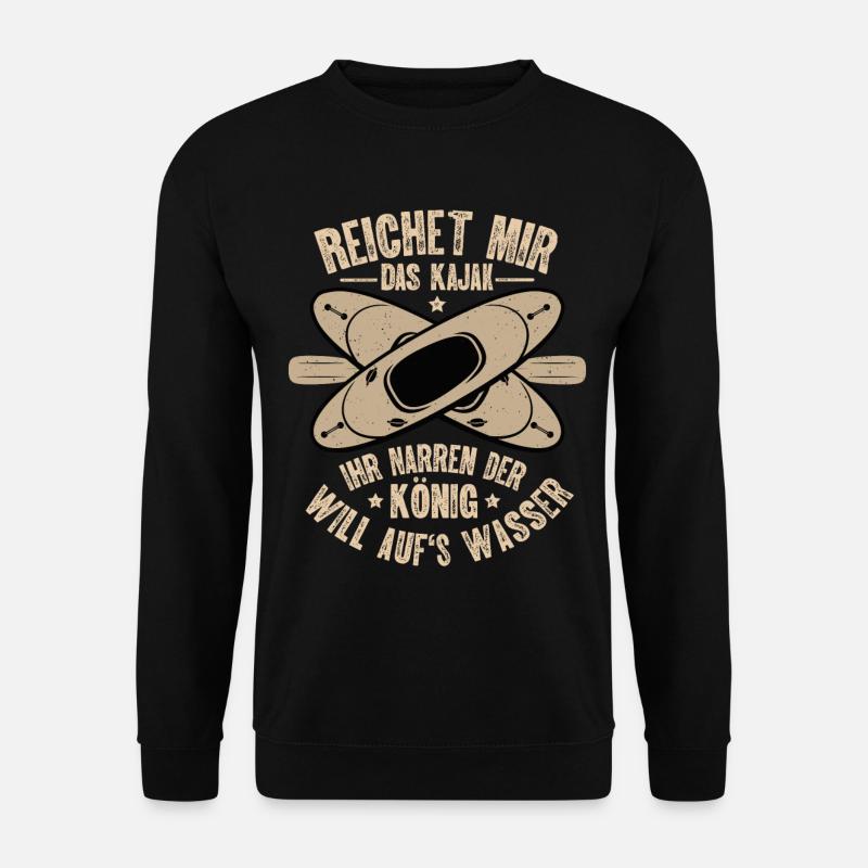 Kajak Kajakfahren - Unisex Pullover - Schwarz