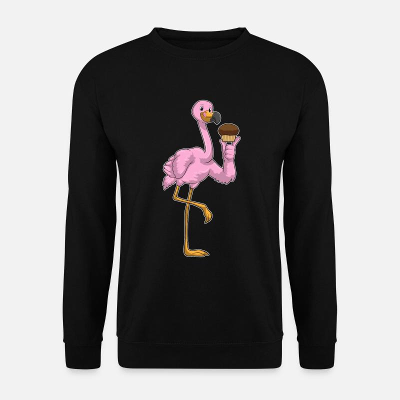Flamingo Muffin - Unisex Sweatshirt - black