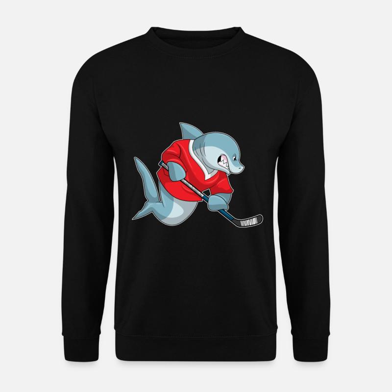 Hai Eishockey Eishockeyschläger - Unisex Sweatshirt - black