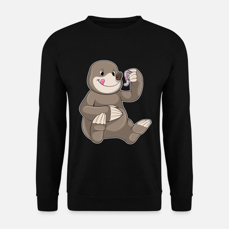 Mole Earthworm - Unisex Sweatshirt - black