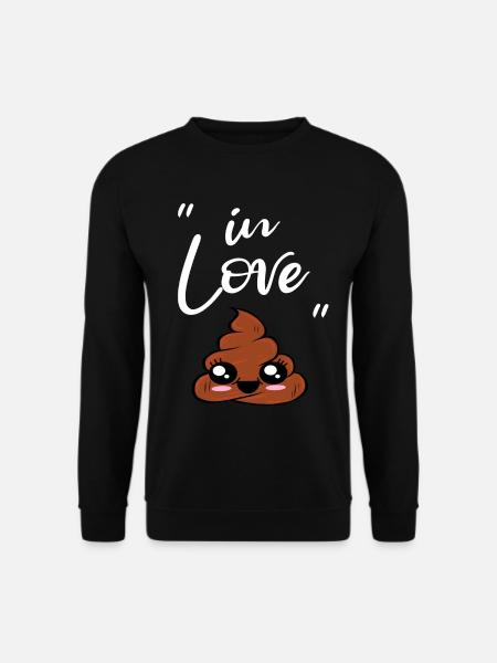 Jeg elsker lort sød lort bunke - Unisex sweater - sort