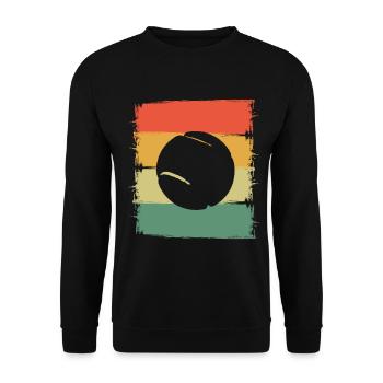 Balle de tennis - Sweat-shirt Unisexe - noir - Devant - Alina (178cm) & Michal (187cm)