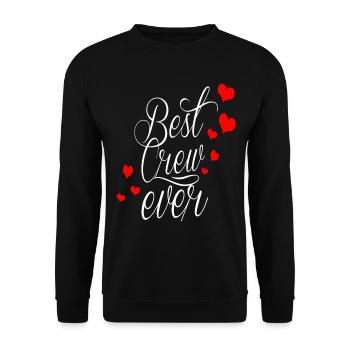 meilleur équipage de tous les temps! - Sweat-shirt Unisexe - noir - Devant - Alina (178cm) & Michal (187cm)