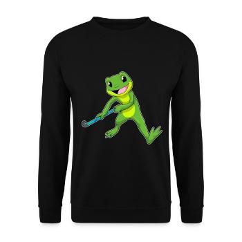 Crosse de hockey sur gazon Frog - Sweat-shirt Unisexe - noir - Devant - Alina (178cm) & Michal (187cm)
