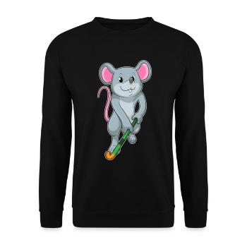 Bâton de hockey sur gazon Rat - Sweat-shirt Unisexe - noir - Devant - Alina (178cm) & Michal (187cm)