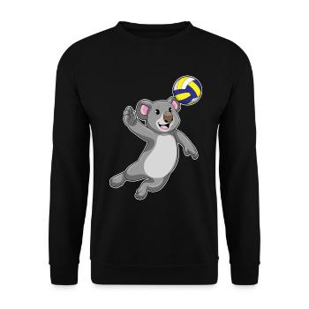 Koala Volleyball Player Volleyball - Unisex Sweatshirt - black - Front - Alina (178cm) & Michal (187cm)