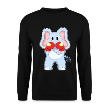 Elephant Boxer Gants de boxe Boxe - Sweat-shirt Unisexe - noir - Devant - Alina (178cm) & Michal (187cm)