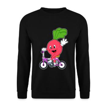 Vélo radis - Sweat-shirt Unisexe - noir - Devant - Alina (178cm) & Michal (187cm)