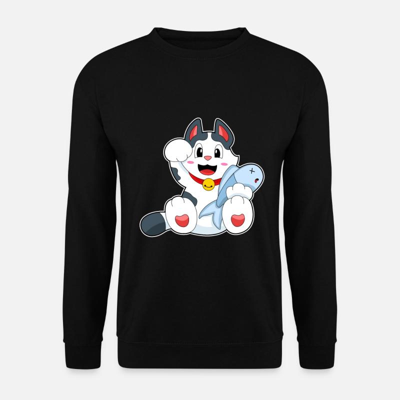 Poisson-chat - Sweat-shirt Unisexe - noir