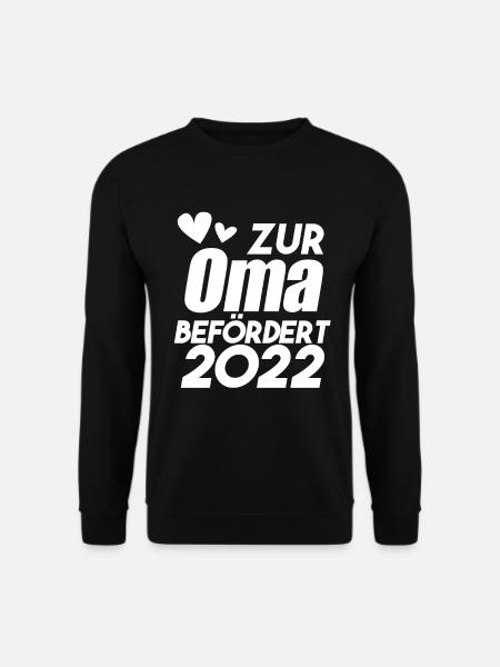 Oma 2022 - Werdende Oma 2022 - Unisex Pullover - Schwarz
