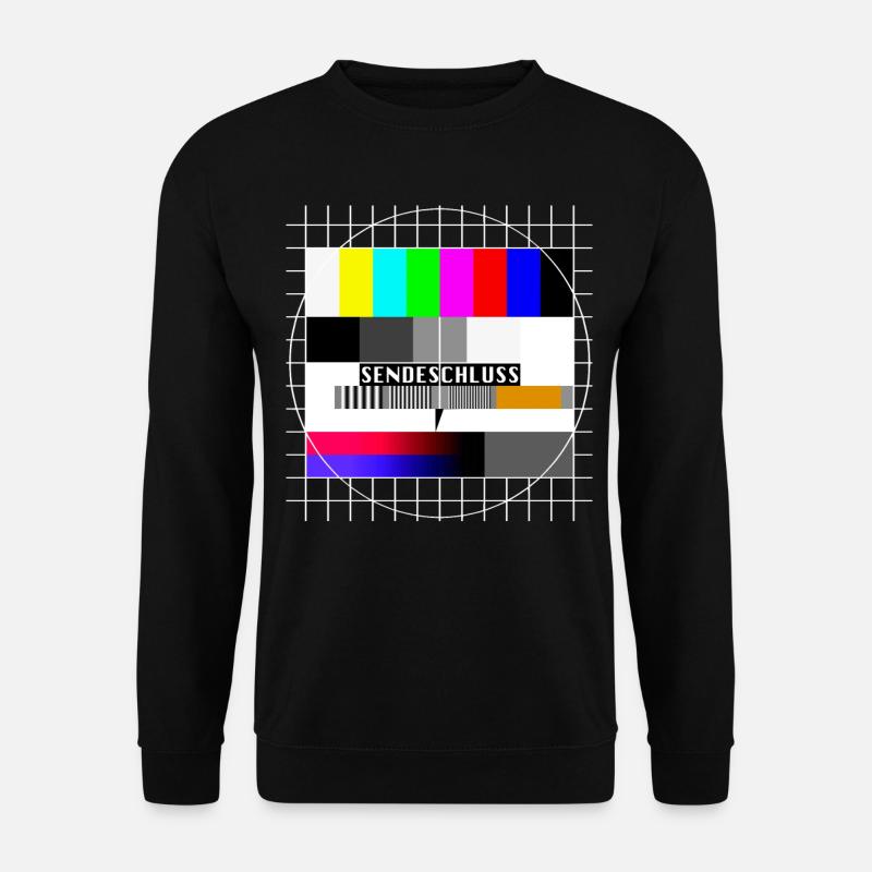 Testbild Sendeschluss 80er 90er Jahre Party Kostüm - Unisex Pullover - Schwarz
